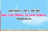 Bài 2.60 SGK Toán 6 tập 1 Kết nối tri thức